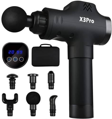 KRAFT HART X3pro Masaj Tabancası Masaj Aleti 16.8v 30 Hız, Siyah - 0