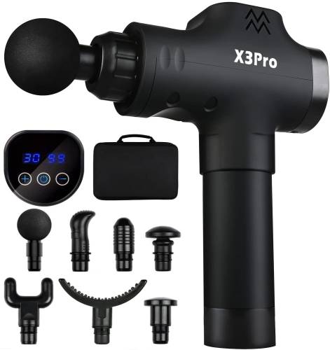 KRAFT HART X3pro Masaj Tabancası Masaj Aleti 24v 30 Hız, Siyah - 0