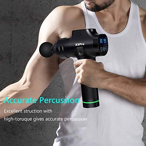 KRAFT HART X3pro Masaj Tabancası Masaj Aleti 24v 30 Hız, Siyah - 1